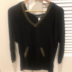 Black long sleeved hoodie